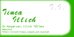 timea illich business card